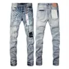 Jeans pour hommes Designer Jeans Mens broderie mode Jean Skinny déchiré trou lettre Top qualité marque Hip Hop Denim pantalon