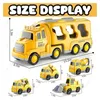 Diecast Truck Fire Engine Engine Toys Inżynieria Pojazdy Kopające Buldozer Model ustawił dzieci chłopców na prezenty 231227