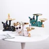 Harts Bulldog Desktop Storage Statue Animal Sculpture Dining Table Decor Multifunktionskontor Heminredning Tray 231226