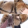 Maomaokong Super Winter Women Luxury Tjock Real Raccoon Fur Coat 100 Natural Jacket Plus Size Jackor Female Vest 231226