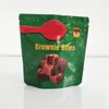 Infunderade brownies förpackningspåsar 600 mg tårta tomma chewy fudge choklad snackbitar röd sammet gwxug leimd