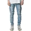 Jeans Männer Schwarz Cargo Hosen Multi Taschen Denim Pantalones Blau Slim Fit Overol Hombre Mode Casual Streetwear Hosen 3XL 231226