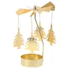 Candle Holders Rotating Tea Light Candlestick Swivel Holder Christmas Trees Party Decor Supply