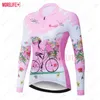 MLC Shirt per asciugatura rapida Bike Summer Maniche lunghe Cicling Top Ropa Ciclismo Women's Jersey traspirante MTB 231227