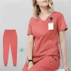 YL039 Chirurgische Overalls Medizinische Uniform Zwei -teilige Hosen Scrubs Krankenhausbleibekleidung Gesundheit Krankenschwester Zahnbetriebsbetrieb Anzug Arzt Jacke stop loe