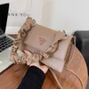 18% de réduction Designer chaîne plissée sous les bras petit carré automne et hiver nouveau style étranger sac à bandoulière croisé tendance pour femme