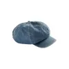 Y2K Big Size Women Girl Berets Hat Gothic Punk Denim Beret Hats Ladies Street Cool Hip Hop Rock Caps 231226