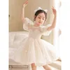 Robes de fille haut de gamme enfants fête de luxe pour les filles taille 0 à 14 ans anniversaire Po Shoot robe de soirée formelle en dentelle robe de bal robe