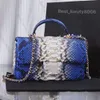 10A luxury tote brand designer shoulder bag with imported snakeskin color pattern mini crossbody bag with original gift box