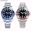 Gmt Series Ceramic Ring Movement Watches Gold 41mm Stainless Steel Sapphire Glass Luminous Watch Fine Adjustment Buckle