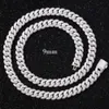 RTS jewelry S925 silver 6mm 9mm 13mm cuban chain micro VVS moissanite/Lab diamond gold vvs necklace/bracelet cuban link