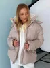 Women's Down Parkas 2023 Winter Women Short Jacka Casual Warm Thick Hooded Cotton Female Padded Coats Puffer Parkas Ladies Oversize Snow Outwear J231227