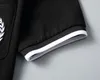 Polo en coton pour hommes, chemises de marque à manches courtes, vêtements d'été à la mode, blanc et noir, T9gx