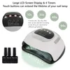 320W Sun X21 Max Nail Dryer Machine 72 LEDS UV LED -lampa för naglar Gelpolsk härdning Lamp 10/30/60/99S TIMER LCD Display 231227