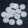 Charms 30st Partiste White Mother of Pearl Cabochons Shell Armband Making Round Form Finger Rings 8mm 10mm 12mm 14mm 25mm