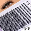 Individuelle Mix -Cluster -Wimpern 280pcs DIY Lash -Ausdehnung D Curl Lash Cluster Soft False Wimpern Wispy Cluster Wimpern Set