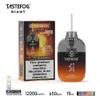 100% оригинальный гигант Tastefog 12000 Puffs 12K Puffs 12 вкуса в складе со светодиодным флэш -светом