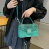 28% DI SCONTO Borsa di design Nuova piccola piazza da donna con motivo a serpente Borsa a tracolla portatile con trama a tracolla Articoli di fabbrica