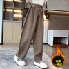 Calças meninas calças cor sólida menina primavera outono sweatpants para crianças estilo casual roupas infantis 6 8 10 12 14