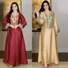 Etnische kleding pailletten geborduurd Jalabiya Eid Ramadan moslim vrouwen maxi jurk Dubai Turkije Kaftan islamitische Marokko kaftan gewaad Abaya