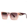 Sunglasses 2023 Fashion Unique Luxury Square Style Gradient Men Women Vintage Brand Design Sun Glasses UV400 Shades 2320