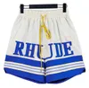 3A Designer heren dames RH limited rhude shorts zomerzwemkorte knielengte hiphop high street sporttraining strandbroek heren elastische taille