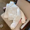 Trench da donna Lucyever Rosa Bianco Donna Parka invernale Moda coreana Giacca corta leggera imbottita in cotone Donna Bomber con cerniera calda