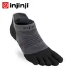 Injinji Five-Finger Sneakers Socks Low-cut Thin Running Sports COOLMAX Sweat-absorbent Quick-drying Yoga Cycling for Mens 231227