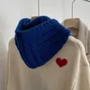 Bérets 2023 Style Corée Balaclava Balaclava Hat Chatle Femmes Couleur solide Capes à capuche en tricot