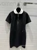 Podstawowe sukienki zwykłe projektant Al56090 Nanyou High End End End Out for Age Redukujący się szyja lalka Slim Fit Sukienka z krótkim rękawem A8Q2