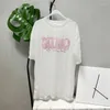 Women's T Shirts Letter European Casual Fashion Slightly Transparent Thin Hollow Out Chubby Mm Loose Korean Version Covered Meat Top