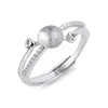Freshwater Pearl Ring Mounting designs for women 925 Sterling Silver Zircon Ring Blanks Accessories 5 Pieces270l