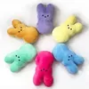 Fournions de fête d'autres pêches de Pâques festives 15cm toys en peluche enfants heureux easters lapins poupées 6 couleurs en gros s