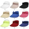 Ball Caps 1PC Flexible Adult Hat For Women Anti-UV Wide Brim Visor Easy To Carry Travel Fashion Beach Summer Sun Protection Hats