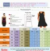 Summer Vestidos Women Casual Swing T-Shirt Dresses Beach Cover Up With Pockets Plus Size Loose T-shirt Dress