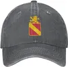 Ball Caps 35th Field Artillery Regiment Cowboy hoeden voor mannen Vrouwen verstelbare katoenen denim honkbal cap sporthoed