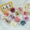 Dekorative Blumen, 6 cm, Rosenknospen, künstliche Köpfe für Zuhause, Hochzeit, Dekoration, Weihnachten, Geburtstag, Party, DIY, Kranz, Sammelalbum, Bastelbedarf