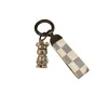 Keychain en cuir délicat de concepteur de luxe de luxe Kelemper en alliage zinc en argent LEART UNISE