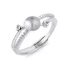 Sötvattenspärlring monteringsdesign för kvinnor 925 Sterling Silver Zircon Ring Blanks Accessories 5 Pieces258L