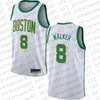 Benutzerdefinierte Herren Damen Jugend Kinder Boston „Celtics“ 8 Kemba Walker 11 Enes Kanter Camo schwarz blau weiß Basketball Throwback Jersey