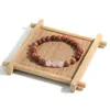 Strand OAIITE 8mm Bracelet en cristal rose naturel femme perle en bois Yoga méditation amour pierre d'énergie