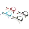 Lunettes de soleil 1.50- 4.0 dioptrie rotative maquillage lunettes de lecture cadre coloré soins de la Vision loupe lunettes cosmétique