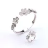 Busjes Cleef Designer Rings For Women Original Quality Bandringen Fashion armband Bracelet Ring Dames lichte luxe ringen