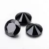 Loose Diamonds Black Color 8mm Moissanites Gems Stones For Jewelry Making Tested Positive