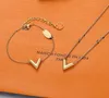 Designer love v lettera collane a ciondolo braccialetti clavicole catene gioielli feste di compleanno valentino039s regalo1146393