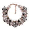 Charme strass flores colares para mulheres moda cristal jóias gargantilha declaração bib colar colar 2020354w