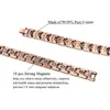 Link Bracelets 12mm Punk Magnetic Men Women Pure Copper Arthritis Therapy Health Care Hiphop Hologram Nose Pattern Jewelry