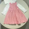 Lüks Bebek Elbiseler Yüksek Kaliteli Kız Etek Boyutu 110-160 ÇOCUK KURULU BEYAZ TAVA KIRAK Toddler Frock Dec20