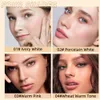 QI Face Liquid Foundation Cream Full Coverage Concealer Waterproof Makeup Base Brighten Cover Dark Circles 4 Colors 231227