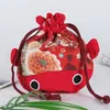 Shopping Bags 5 Pcs Pocket Bag Gift Decorate Classic Chinese Embroidery Jewelry Satin Storage Small Pouch Handmade Embroideries Sack